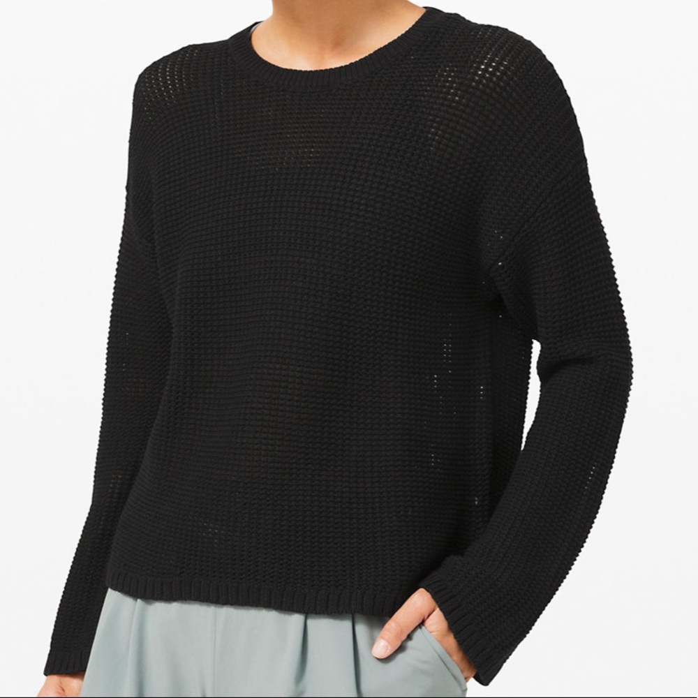 LULULEMON Black Easy Embrace Sweater